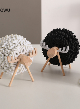 可爱毛毡绵羊隔热垫创意餐桌杯垫防烫茶杯子垫网红ins风小羊摆件