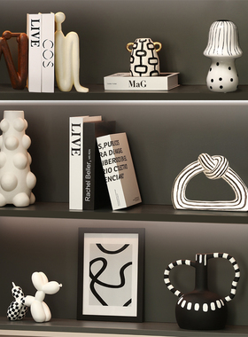 简约高级感酒柜摆件装饰