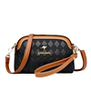One shoulder crossbody fashionable double layer small genuine leather bag