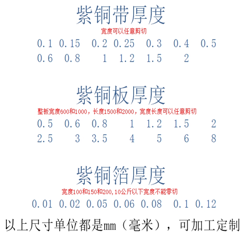 紫铜板C1100接地铜带连接铜片T2电解铜大板零切加工定制无氧铜TU2 - 图2