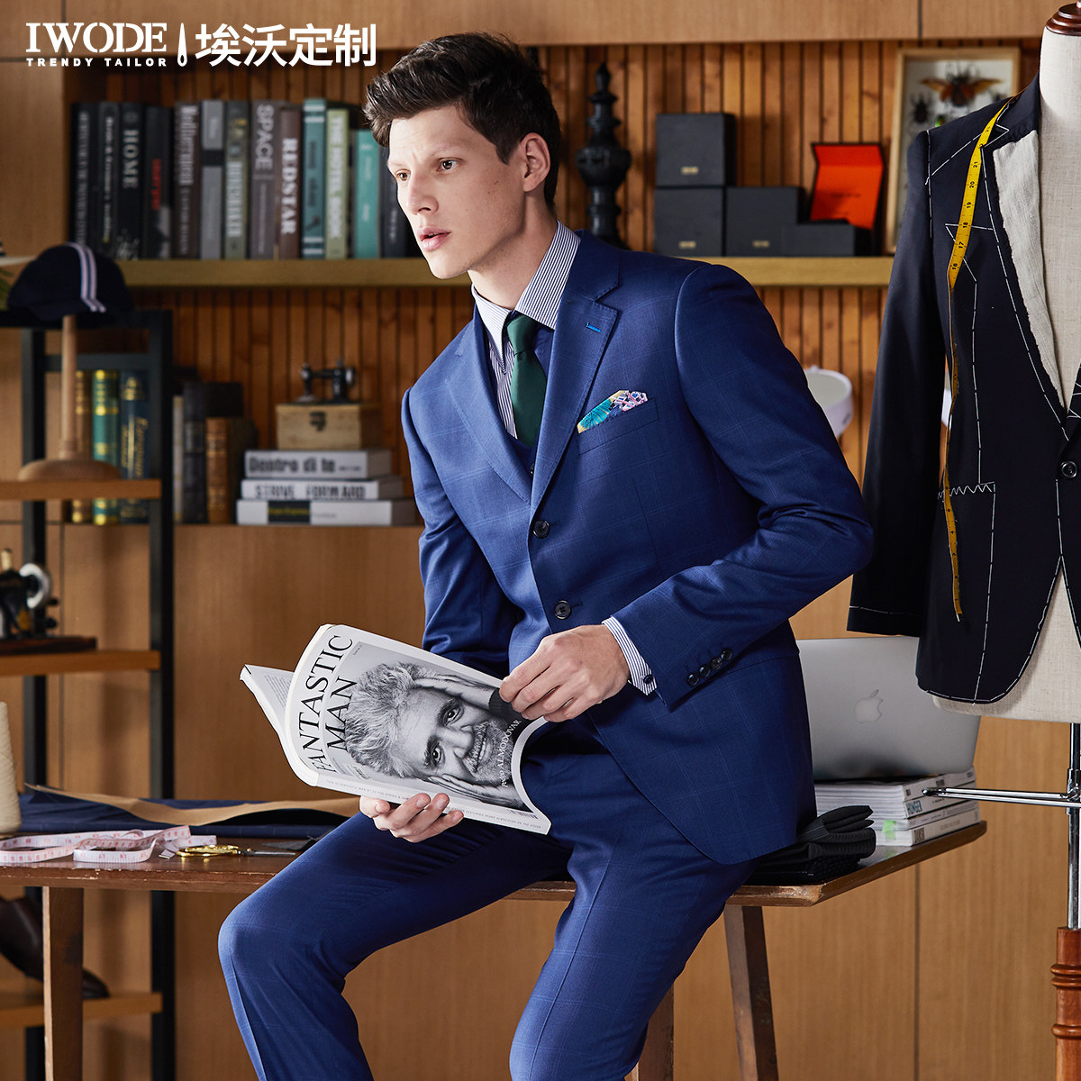 iwode定制西服套装意大利进口羊毛 iwode服饰西服