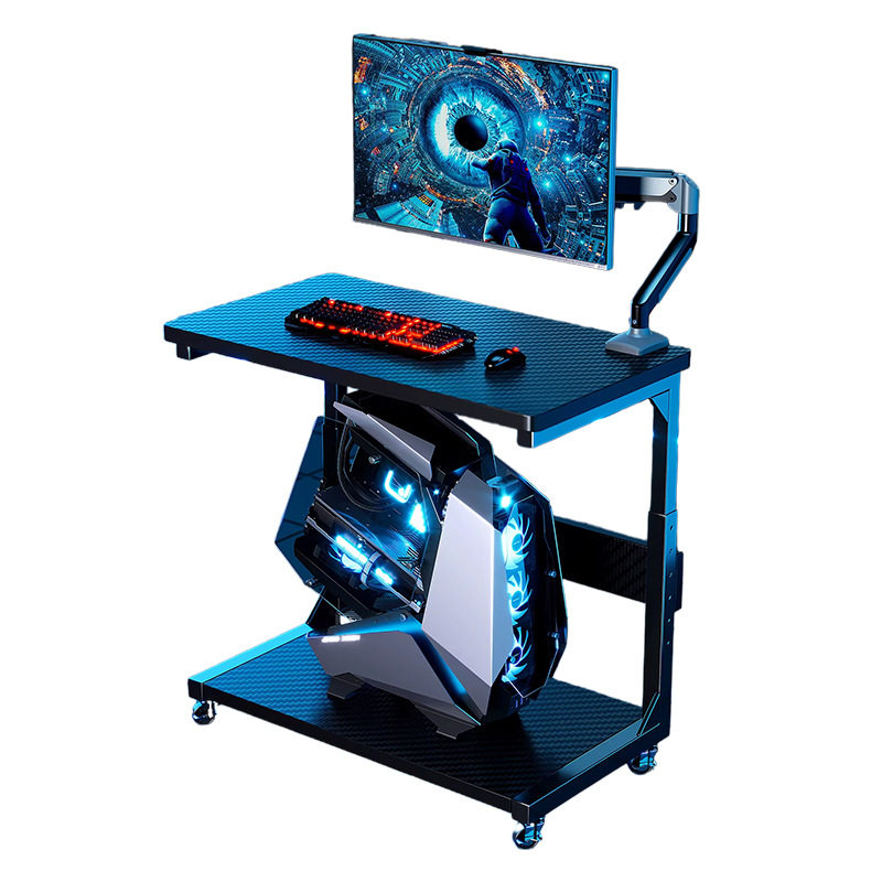 Solid wood host bracket gaming room mobile base station chassis