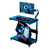Solid wood host bracket gaming room mobile base station chassis