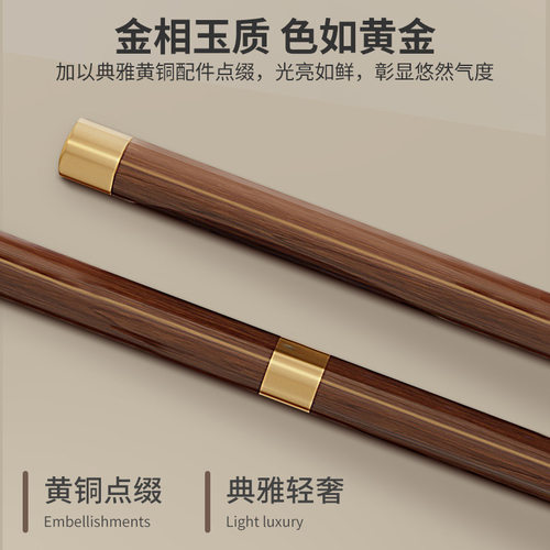 轻奢高端实木衣帽架落地卧室家用简易立式挂衣架网红铜素挂包架 - 图2