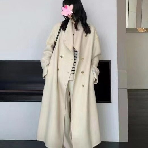 立领深冬翻领扣双面羊毛大衣感气质名媛宽松女毛呢外套,淘宝优惠券,粉丝福利购,淘宝优惠卷