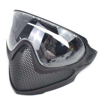 Tactical Navigator protective mask outdoor CS field dual-mode steel mesh version half-face breathable fan helmet mask