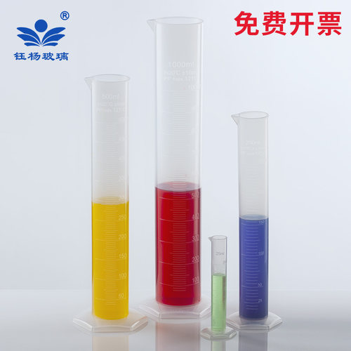 塑料玻璃刻度量筒10/25/50/100/250/500/1000/2000/5000ml量筒刷 - 图3