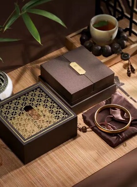 传承古法金手镯盒玉佩文玩手串盒