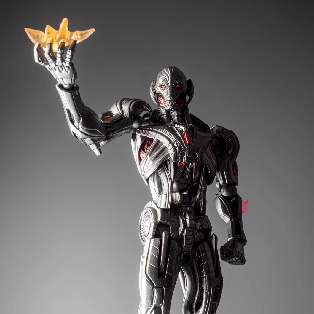 漫威海洋堂山口式Ultron复仇者联盟幻视奥创钢铁侠蜘蛛侠可动手办 - 图3