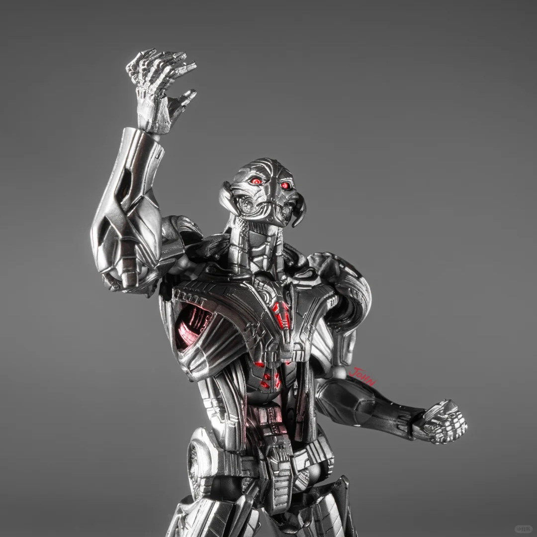 漫威海洋堂山口式Ultron复仇者联盟幻视奥创钢铁侠蜘蛛侠可动手办 - 图0