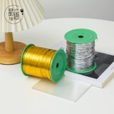 Волшебное катание на золото серебряное серебряное галстук шелк 300 -метровый железный проволочный цветочный букет материал упаковочный материал материал цветочные художественные работы