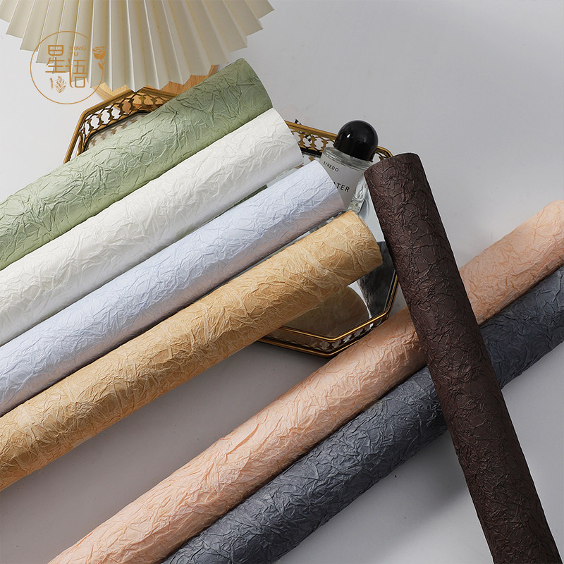 手工花艺皱纹纸 石纹肌理褶皱包装纸 轻奢艺术纸创意鲜花包花纸,淘宝优惠券,粉丝福利购,淘宝优惠卷