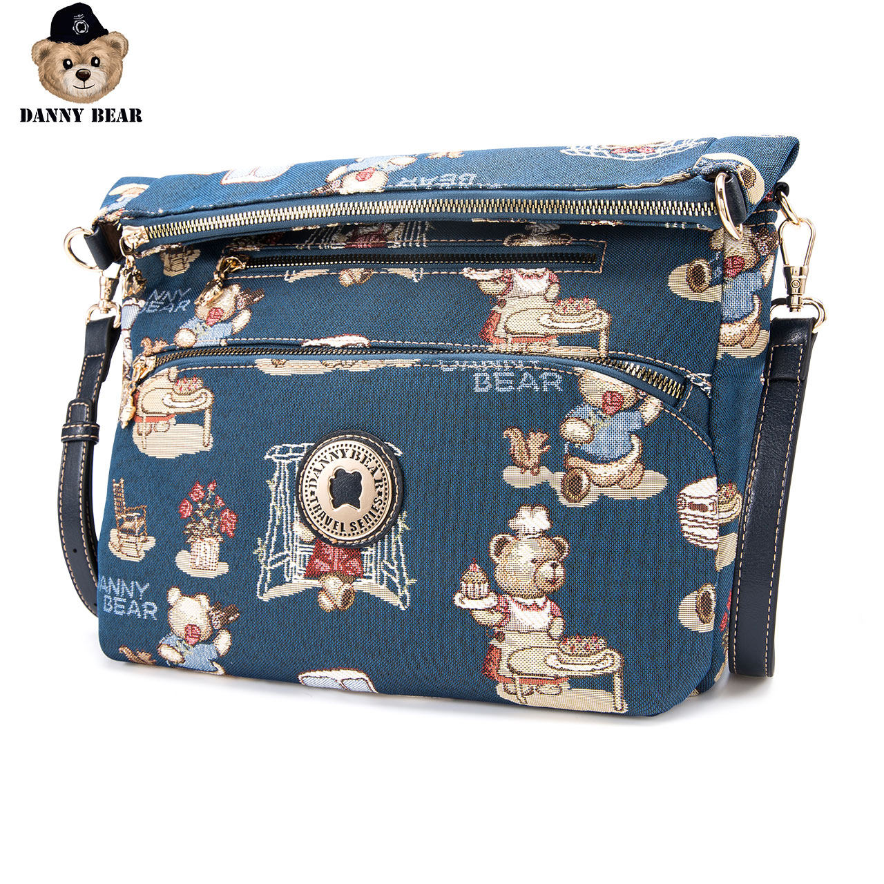 丹尼熊新斜挎单肩包女可放ipad dannybear酷玛仕女士包袋