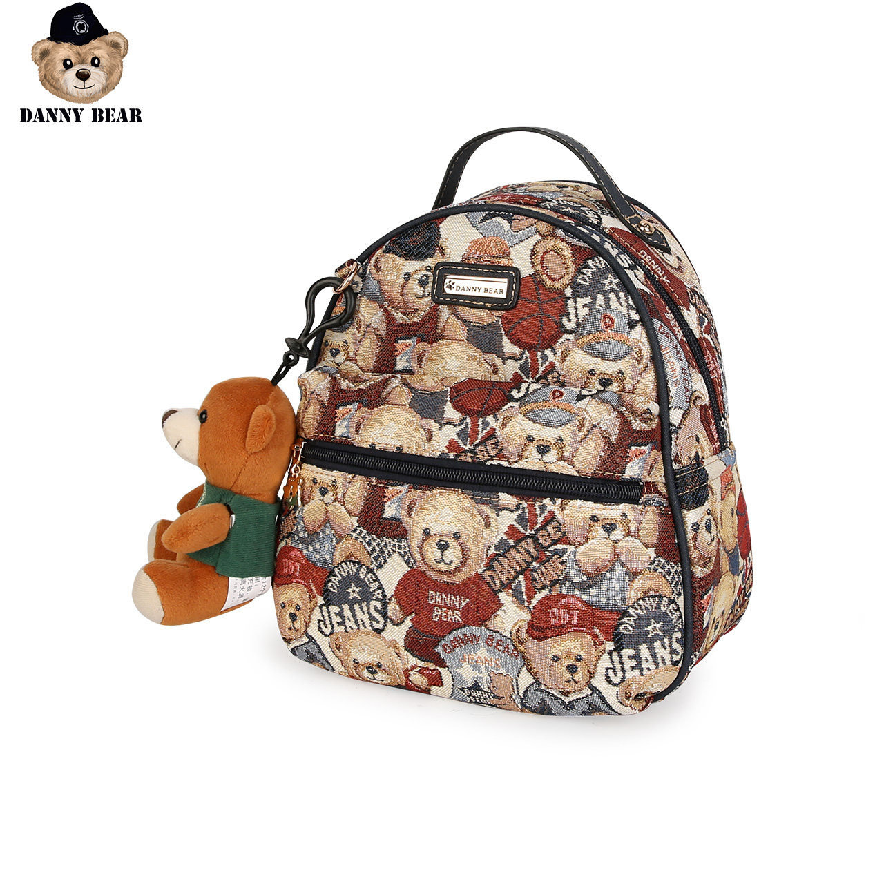 丹尼熊迷你小旅行日韩版女士双肩包 dannybear酷玛仕双肩背包