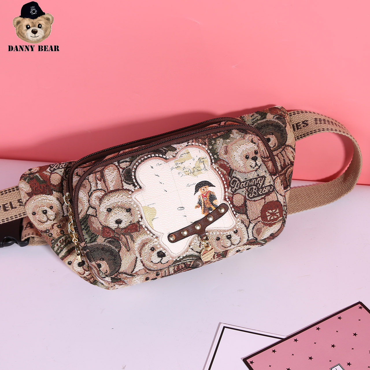 丹尼熊户外运动dtb9915065腰包 dannybear酷玛仕女士包袋
