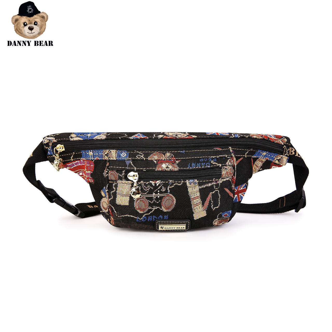丹尼熊休闲腰包户外旅行轻便斜挎包 dannybear酷玛仕女士包袋
