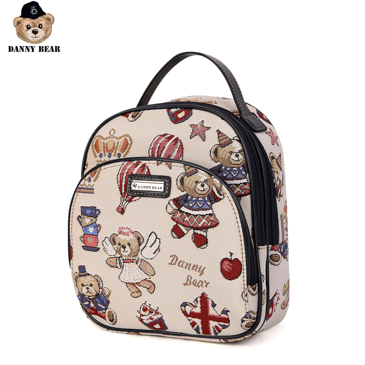 丹尼熊休闲小熊布包复古新款双肩包 dannybear酷玛仕双肩背包