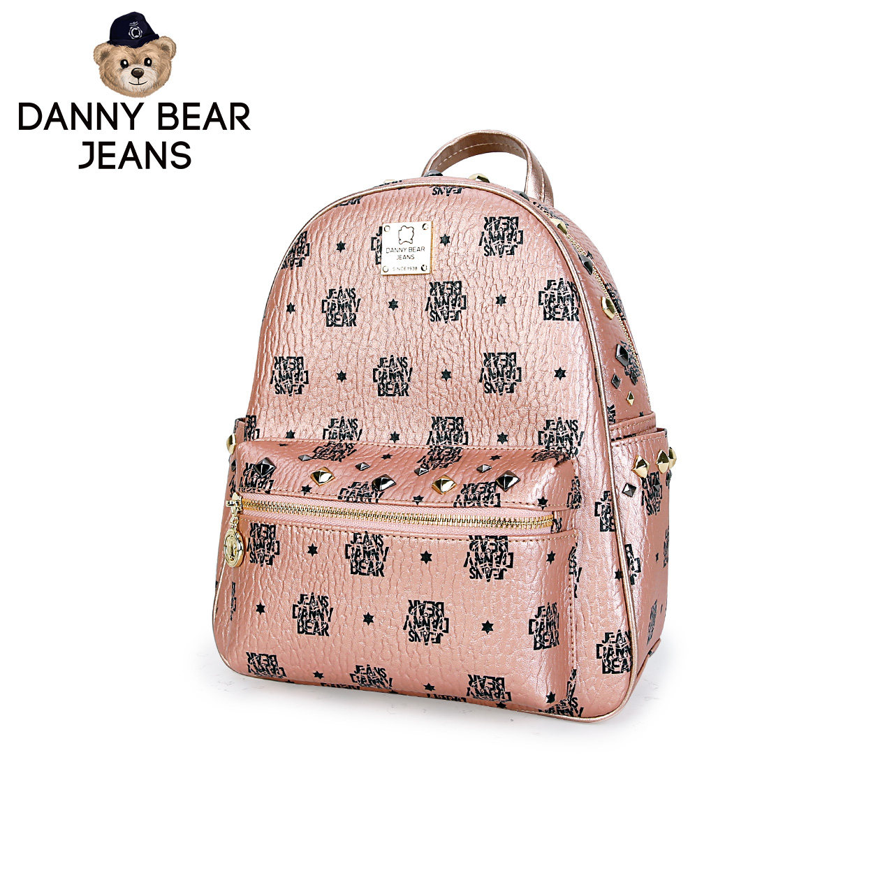 丹尼熊女式潮流粉色小熊商场双肩包 dannybear酷玛仕双肩背包