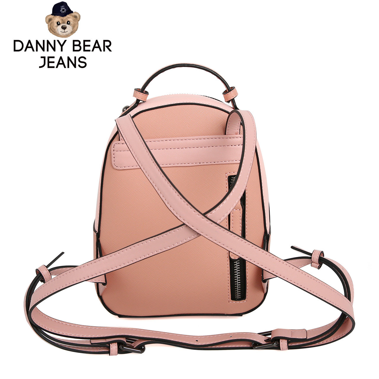 丹尼熊女式小款mini拼接pvc双肩包 dannybear酷玛仕双肩背包