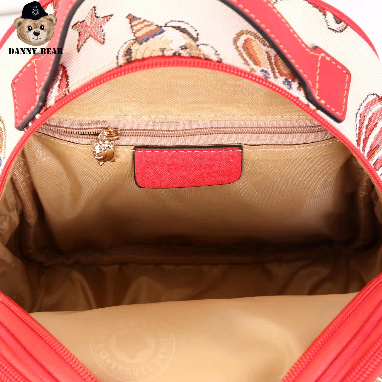 丹尼熊休闲小熊布包复古新款双肩包 dannybear酷玛仕双肩背包