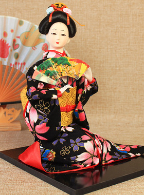 艺妓人偶日本厘米摆件
