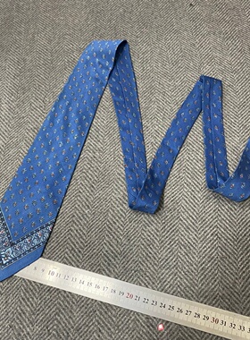 vintage中古领带真丝复古英伦风