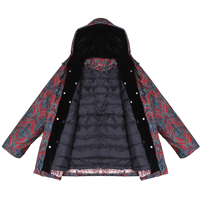 新款妈妈装活里活面特大码斤羽绒服 韵衣秀中老年女装