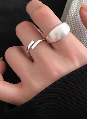 新鲜出炉高级感几何图案925纯银