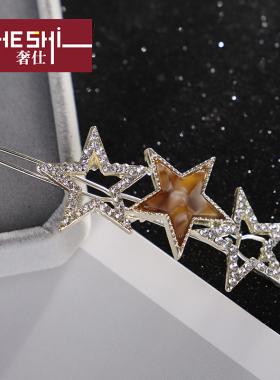 星星日系少女风韩国刘海夹子头饰