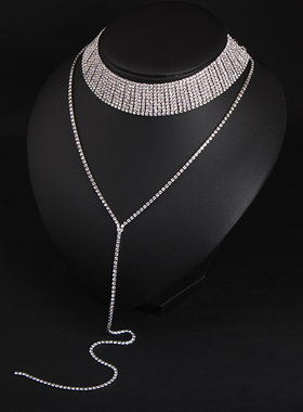 欧美夸张奢华水钻满钻女舞台夜店