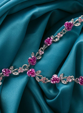 欧美耳环镶水钻短款配饰锁骨链