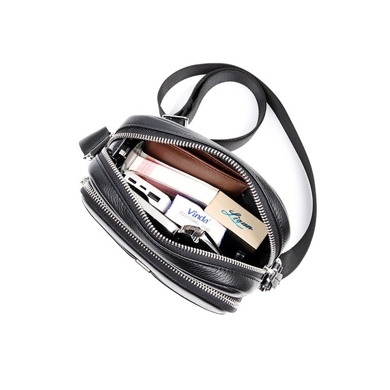 yuqixuan时尚头层牛皮单肩包商务休闲潮流男士真皮包感轻便单肩,淘宝优惠券,粉丝福利购,淘宝优惠卷