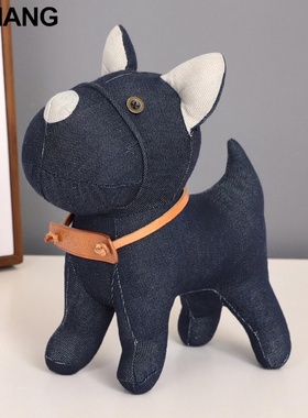 2025秋冬新款手工布艺狗狗公仔家居摆件生日礼物小清新萌宠玩偶