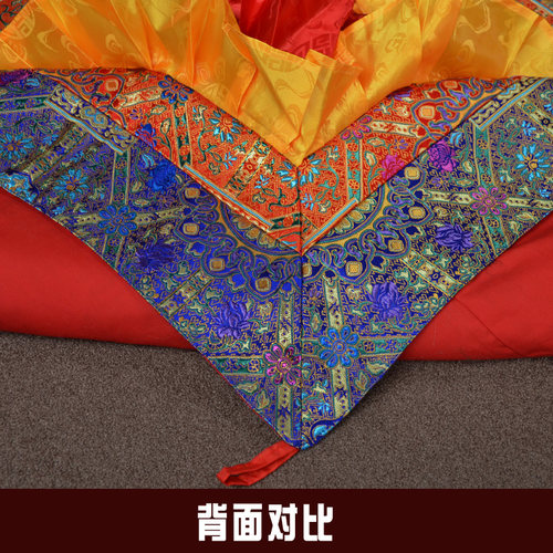 藏传密宗佛堂寺院房顶装饰 藏式布绣佛宝盖顶盖房装天棚 - 图0