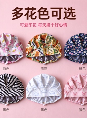全棉印花双层医护工作帽四季通用