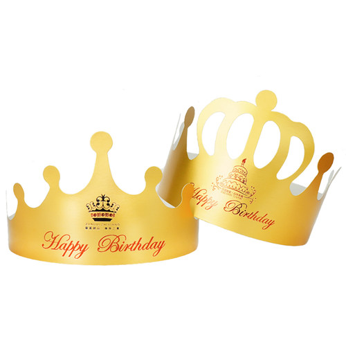 皇冠生日帽蛋糕装饰大人成人儿童宝宝周岁发光蛋糕帽子派对毛球帽 - 图3
