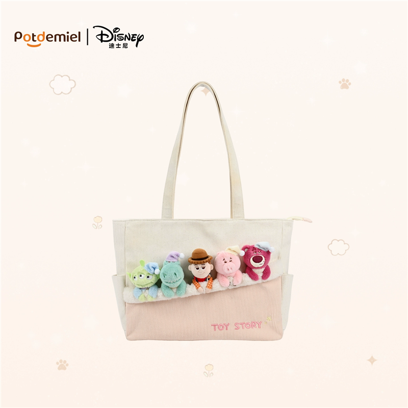 疯狂动物帆布包包朱迪罐城正版Potdemiel玩偶包女蜂蜜单肩 - 图1