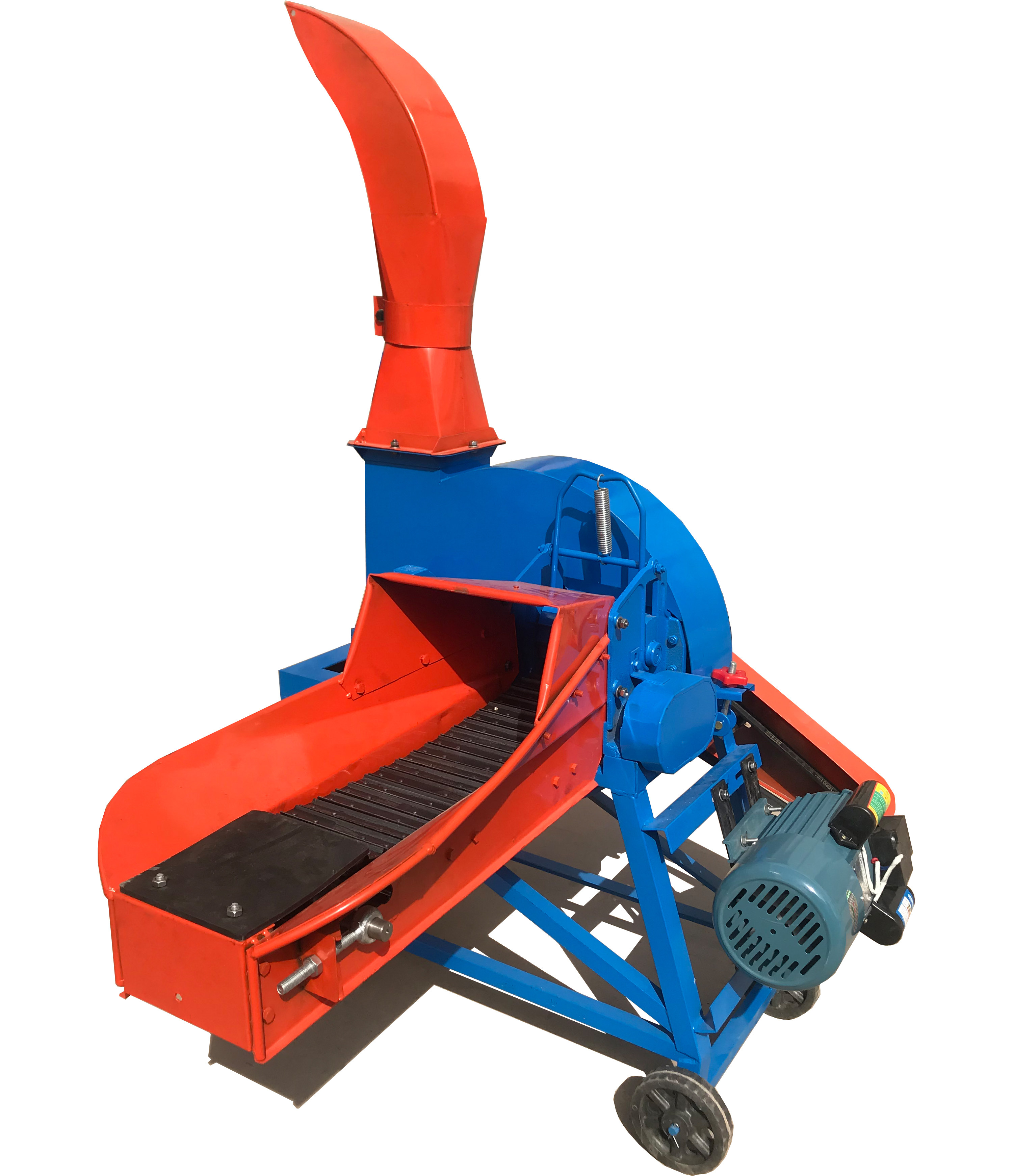 新款25吨自动进料铡草粉碎机揉草揉丝粉草机220v家用养殖干湿两款