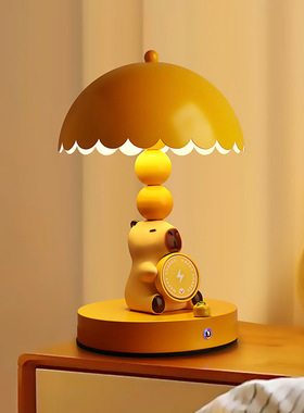 可爱卡皮巴拉结婚小台灯装饰品