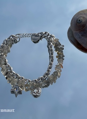 叠戴手链ins闪光石小众原创