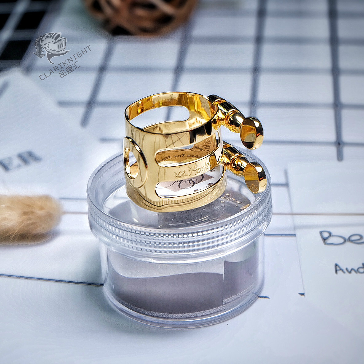 日本石森WoodStone单簧管笛头卡子降B调黑管哨卡镀金纯银卡箍帽,淘宝优惠券,粉丝福利购,淘宝优惠卷