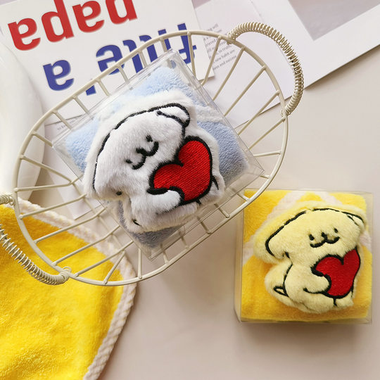 创意伴手礼卡通方巾宝宝宴回礼珊瑚绒毛巾喜铺搭配儿童幼儿园礼品