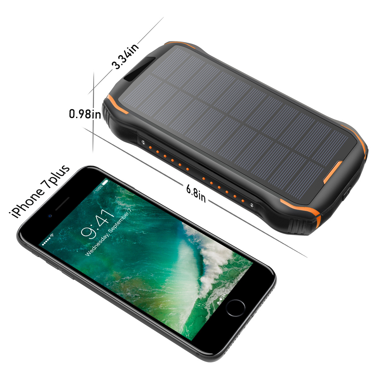 Solor Power bank waterproof Wireless Charger outdoor light - 图2