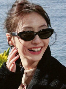 jennie同款猫眼墨镜女高级复古辣妹gm眼镜偏光防紫外线太阳镜小脸