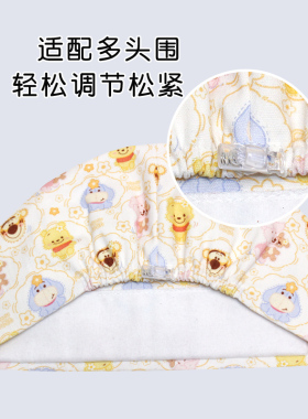 纯棉手术室帽子卡通花帽医护工作帽牙科口腔女士长发帽可调节圆帽