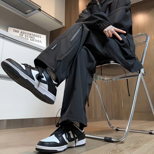 FOG DUNK Jacket Pants Autumn and Winter Loose Straight Sports Pants Functional Work Casual Pants