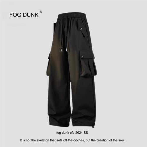 【双面穿棉服同款裤子】FOG DUNK工装裤秋冬直筒男女百搭休闲长裤 - 图0