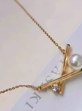 精工7mm注金珍珠项链日本海水