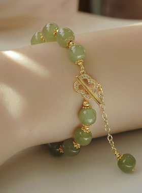 天然和田玉中式复古手链高级感