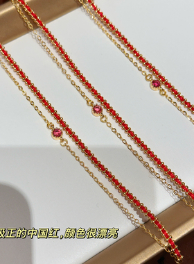 MISS HELEN双层红绳手链简约设计通勤气质百搭送闺蜜生日礼物